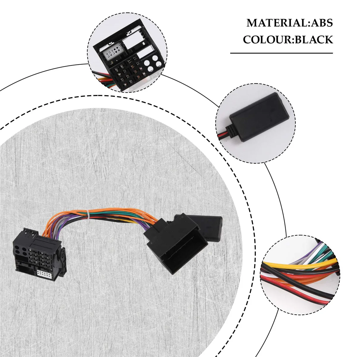 Penerima Audio Bluetooth 5.0 mobil, adaptor Aux untuk C2 C5 RD45 modul Radio RD4 kabel Aux Bluetooth