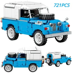 New Technical City Mechanical Retro Off Road Vehicle Building Blocks Roadster Racing Car Supercar Toys For Adult Children Gifts