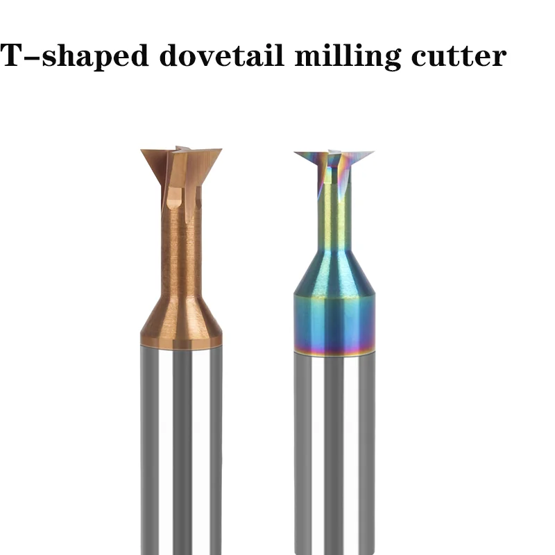 

T-shaped Hard Alloy Dovetail Milling Cutter CNC Tool 30 45 60 Degree Tungsten Steel Metal End Milling Cutter Machining Tool