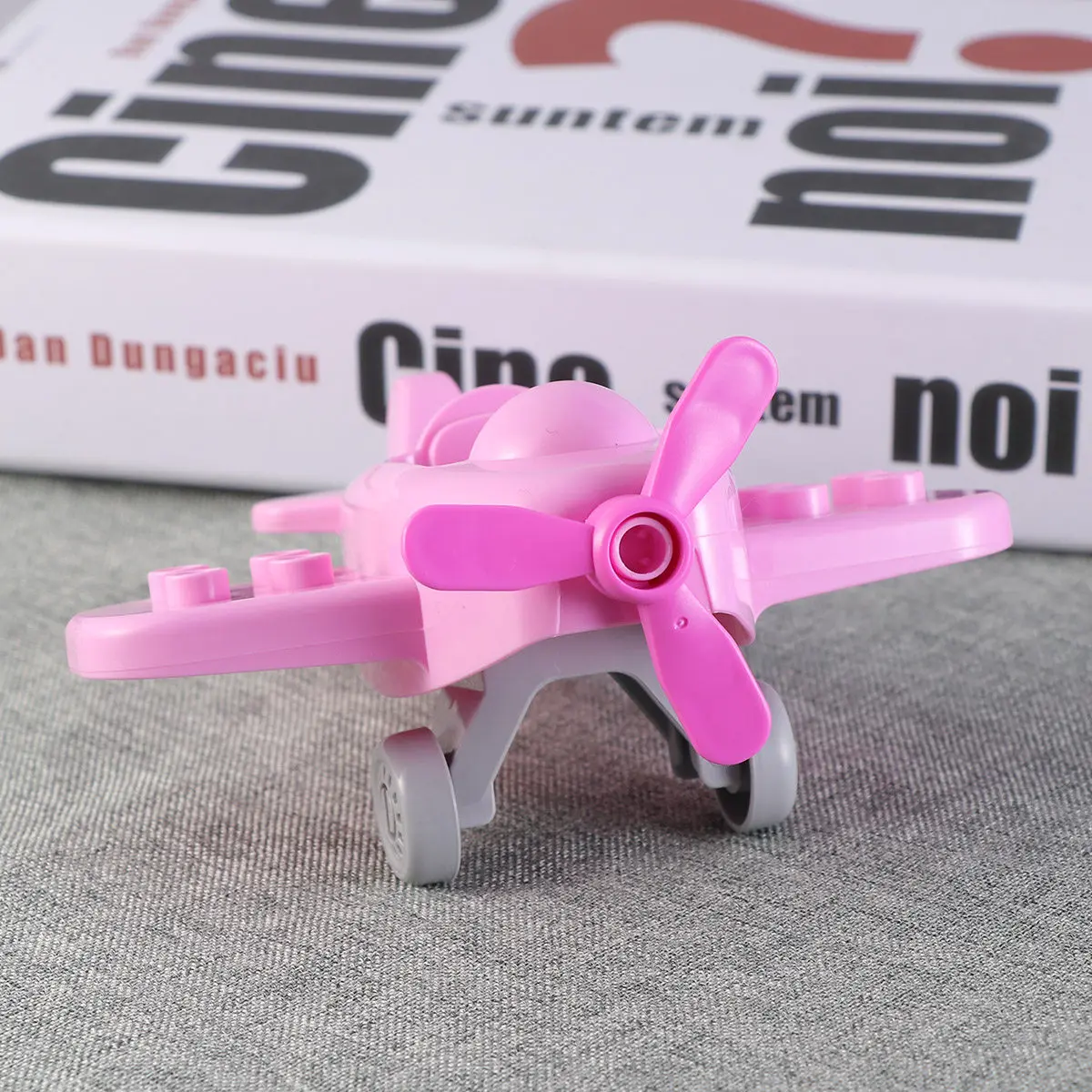 

Pink Airplane Assembly Kit for Kids Educational DIY Puzzle Enhances Hand Eye Coordination Fine Motor Skills
