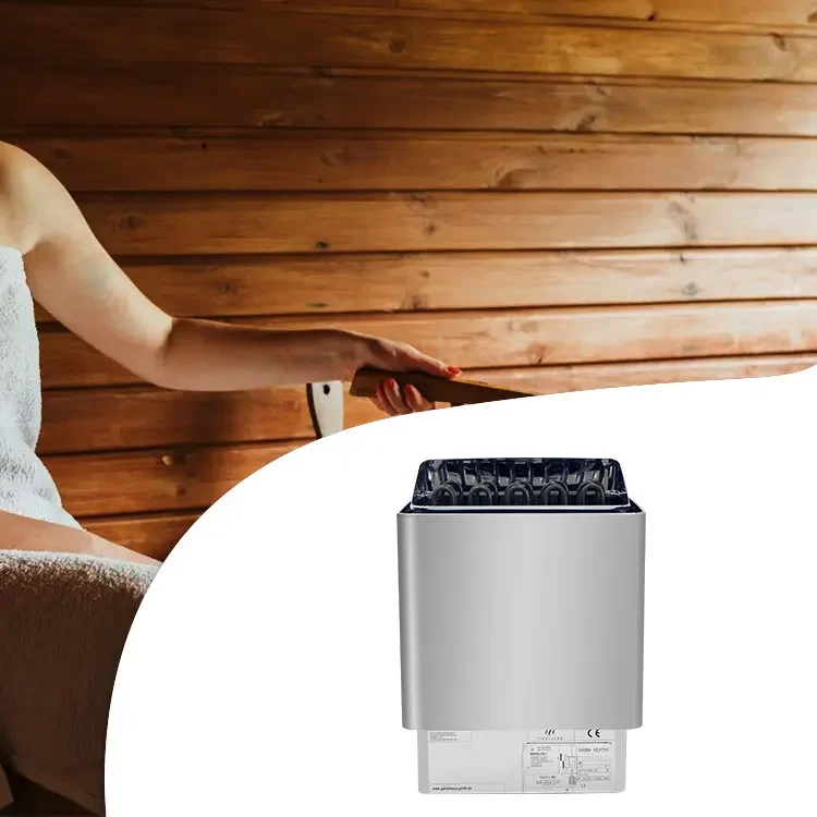 Calentador de sauna eléctrico tradicional de 3 a 9kW y 220V para sala de vapor seco