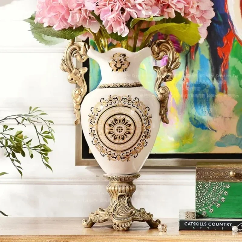 Decoration Home Furnishing Room Decor Ceramic Ornament Vase European Style Vases Creative Crafts Garden