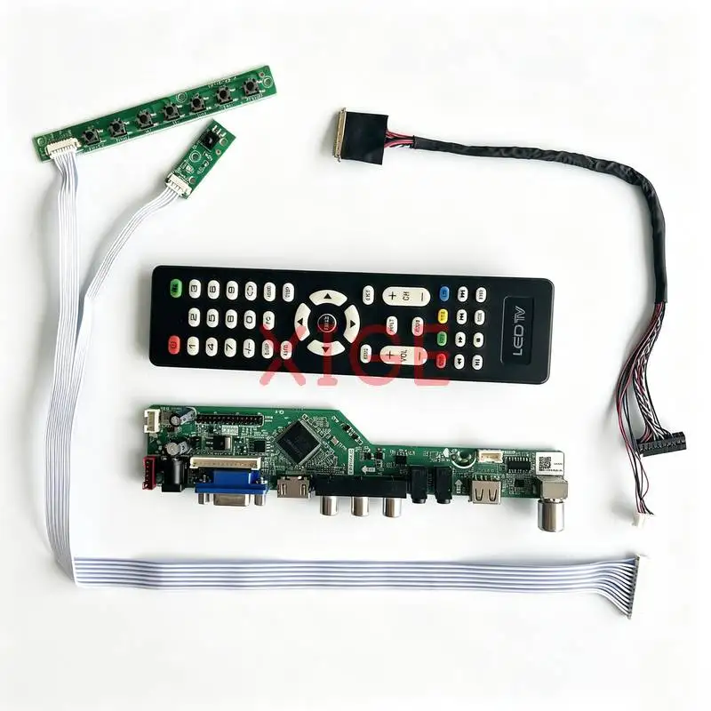For N133FGE LP133WD1 LP133WD2 CLAA133UA01 Controller Board Kit HDMI+VGA+AV+USB Laptop Monitor Panel 1600*900 1600x900 40Pin LVDS