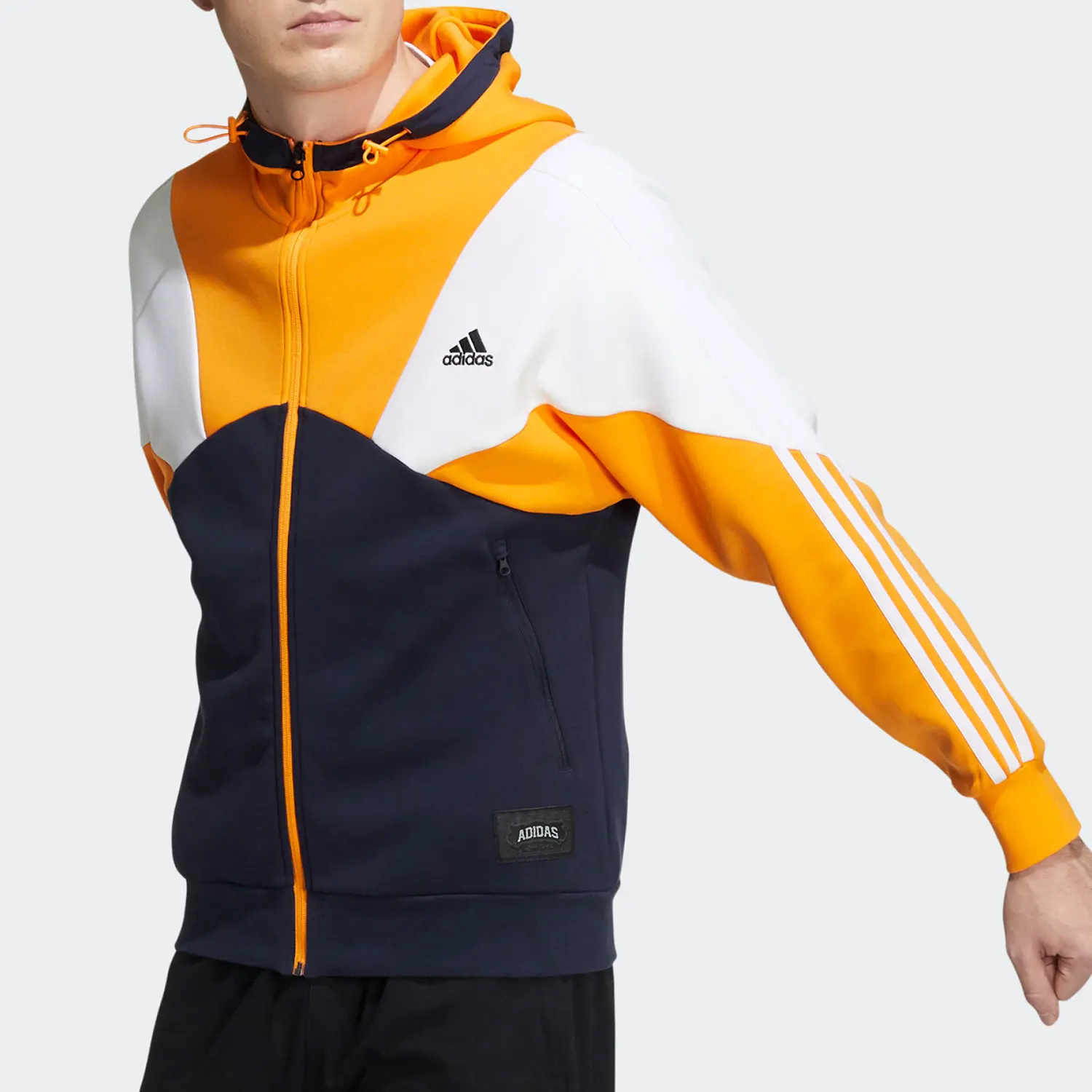 

adidas genuine Men's Knit Hooded Casual Jacket HE7471