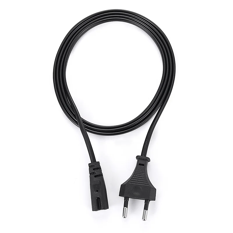 1.5M EU Power Cable 2pin IEC320 C7 Power Extension Cord For Dell Laptop Charger Canon Epson Printer Radio Speaker PS4 XBOX One S
