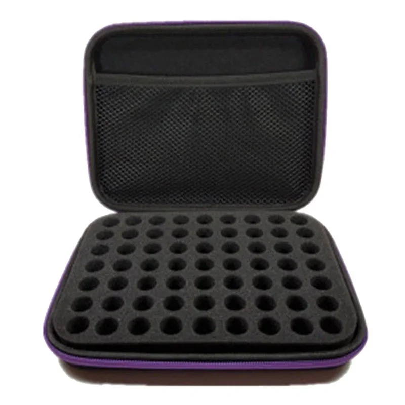63 Bottles Essential Oil Carry Case for 1ml -3ml Essence Oil Bottles Box Travel Carry Case Travel Home Portable Hand Bag Tools