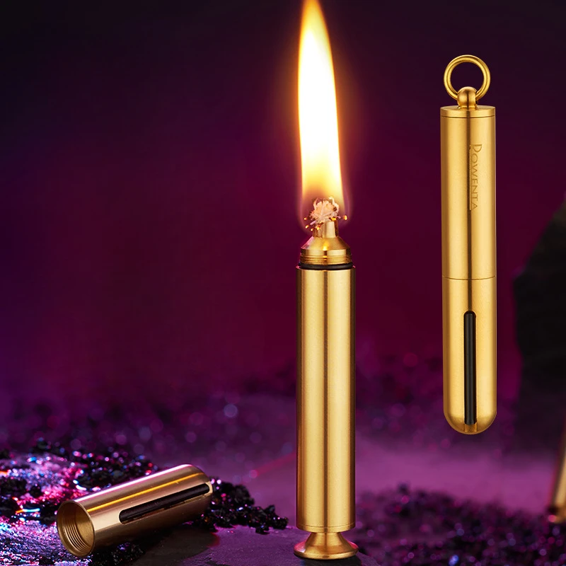 سلسلة مفاتيح صغيرة من النحاس النقي ، ولاعة كيروسين مقاومة للماء ، ولاعة أنابيب محمولة ، تبغ مطابق ، قضيب ضغط ، هدايا ، عشرة آلاف مرة