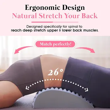 Lower Back Pain Relief Treatment Stretcher Back Stretcher Pillow Chronic Lumbar Support…