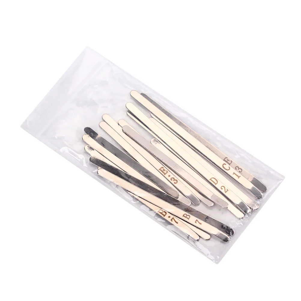 

1Set 17 Note Kalimba Steel Keys Professional Thumb Piano Musical Replacement Solid Metal Keys for Mbira Silver