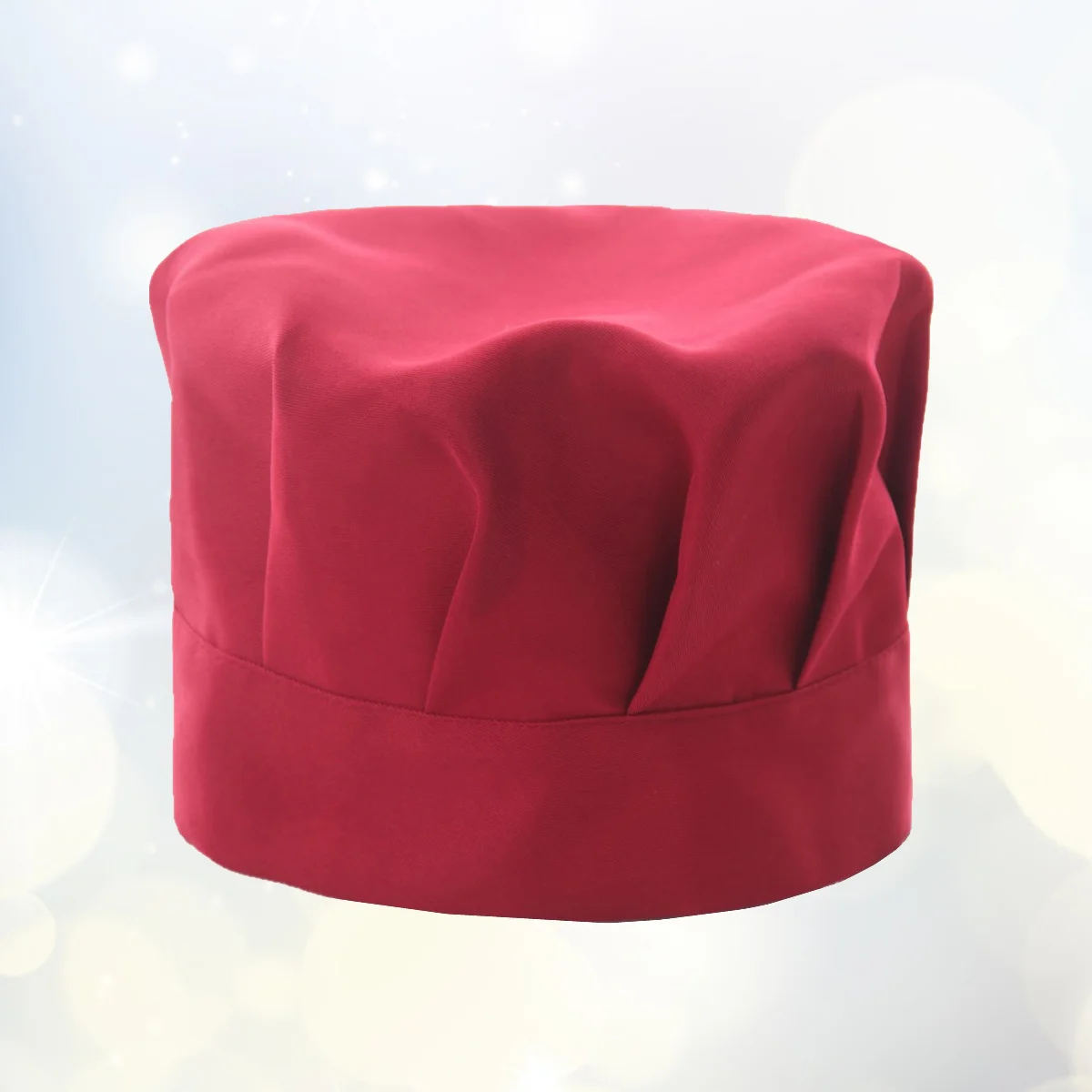 

1pc Adjustable Chef Hat Mushroom Working Cap Soft Fabric For Cooking Baking Catering School Restaurant Use Hat Cap