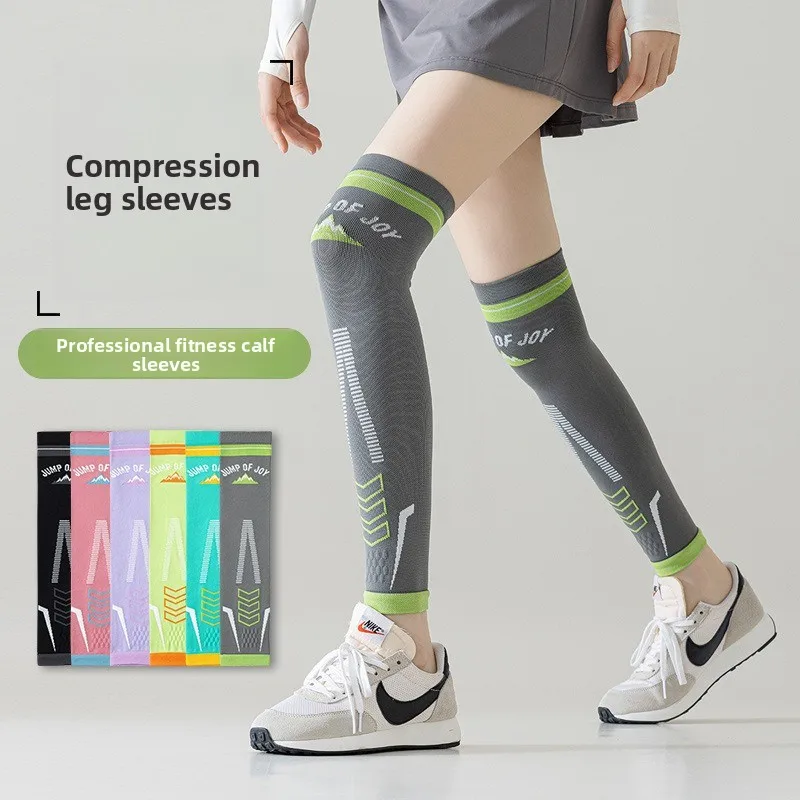 New Pressure Socks Women's Sports Fitness Leg Socks Knee Leg Cover Professional Running Jump Rope Riding Yoga Knee Socks.