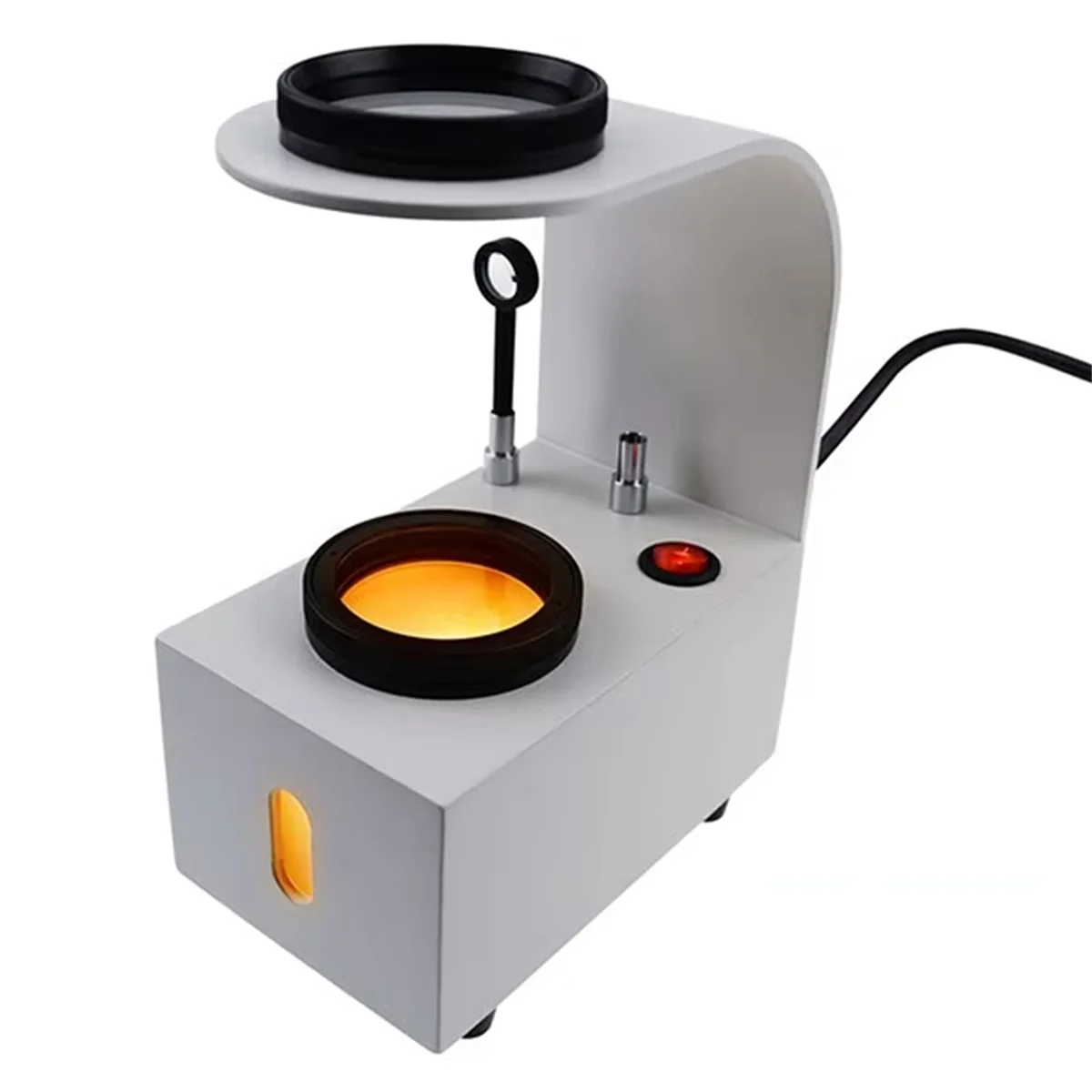 

New Desktop Polariscope Built-in LED Gemstone 2 Glass Filter Gem Jewelry Polarizer Tester Tool Loupes and Magnifiers EU