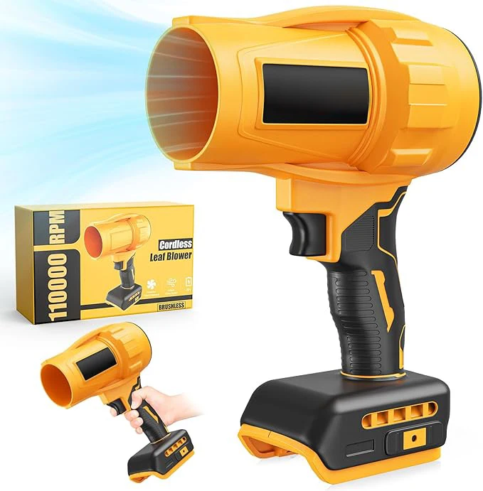 Variable Speed Handheld Turbo Blower with Brushless Motor, Cordless Leaf Blower for Lawn & Patio