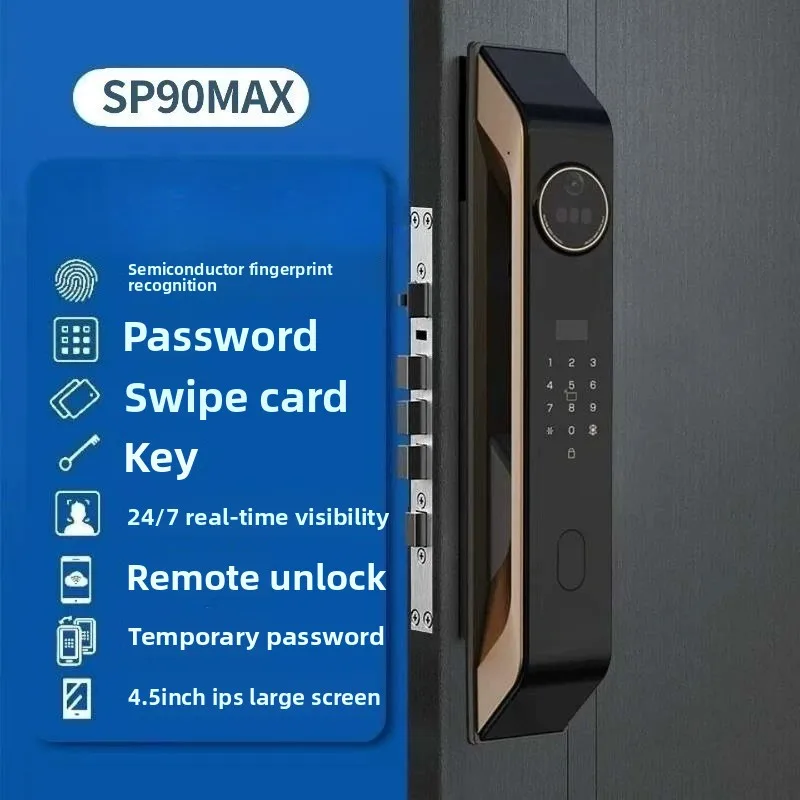 SP90MAX smart lock 3D remote home anti-theft password door lock