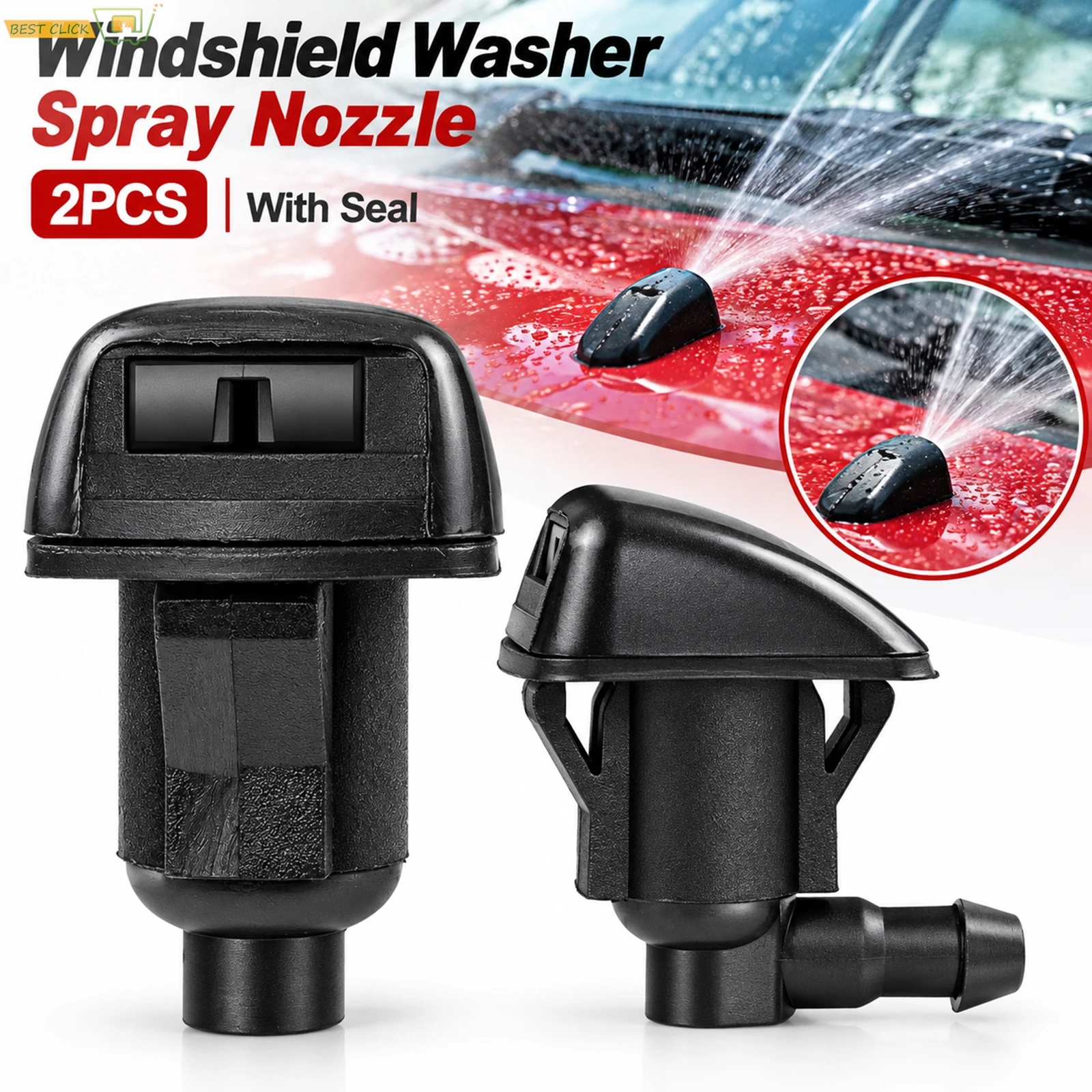 Misima X2 Front Windscreen Wiper Washer Jet Nozzle For Toyota Land Cruiser Prado J120 120 Corolla Verso E121 Spacio 2003