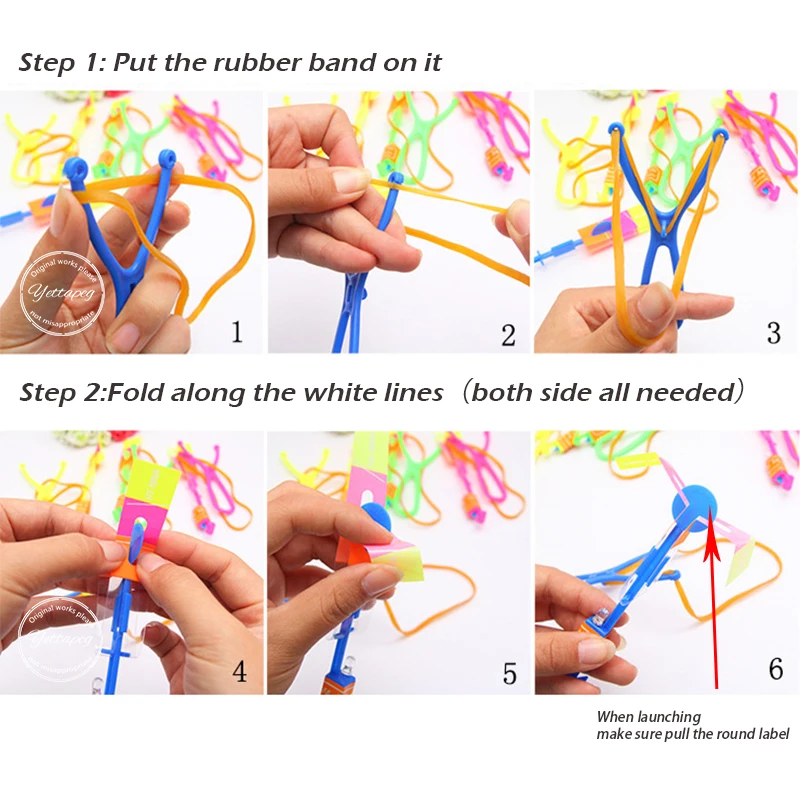 1/5/10pcs LED Flying Arrow Rubber Band Slingshot Light UP Toys Treats Kids Birthday Gifts Party Favors for Guest Goodies Fillers