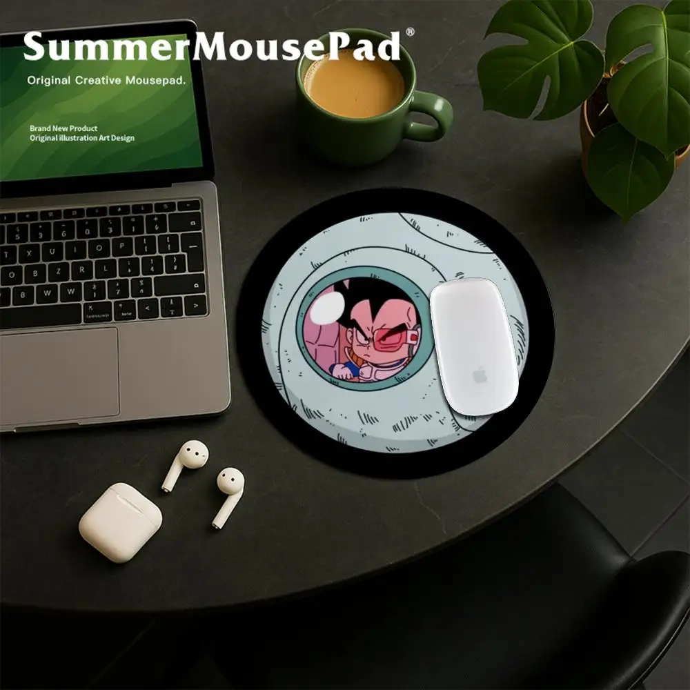 Anime-D-Dragon-B-Ball Small Round Speed Version Game Computer Keyboard Office Table Mat PC Laptop Mouse Mat Desktop Mat