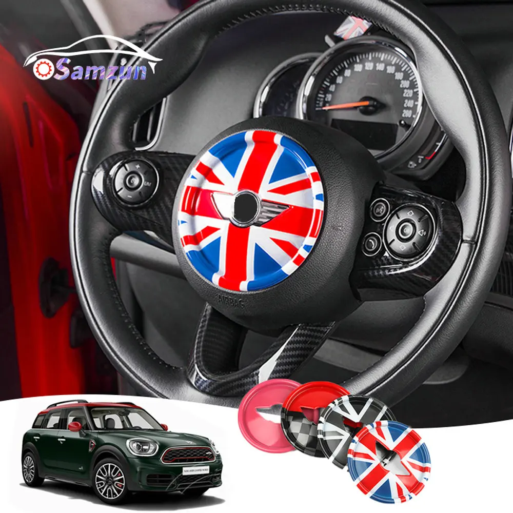 

For Mini Cooper F54 F55 F60 Countryman F56 F57 Steering Wheel Center Cover Panel Button Styling Sticker Car Interior Accessories