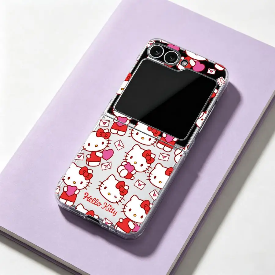 Sanrio Hello Kitty Phone Cover Case for Samsung Galaxy Z Flip 7 6 5 4 3 Z Fold 7 6 5 4 3 view 2