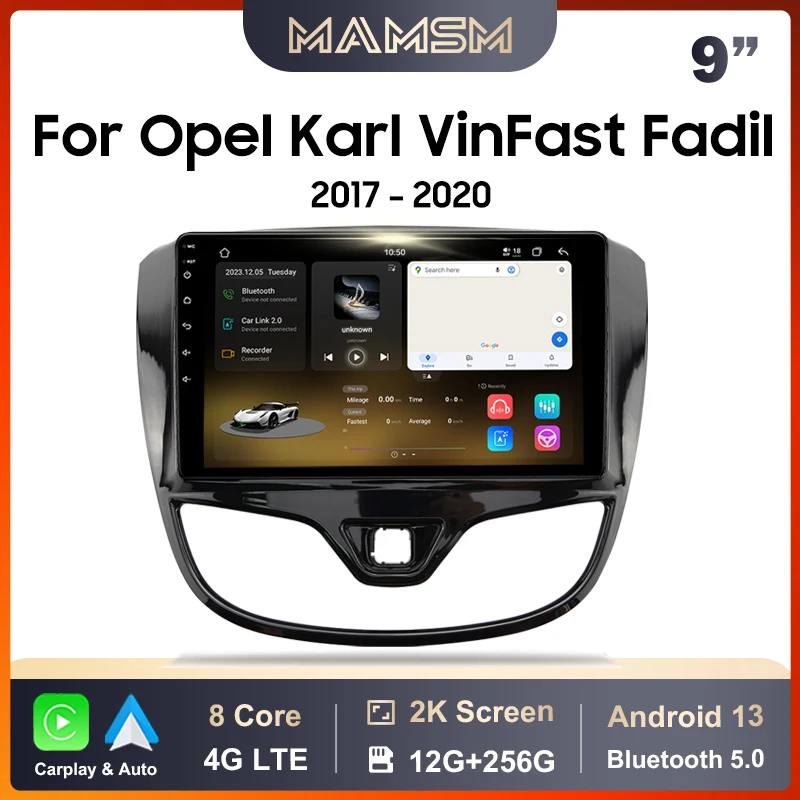 MAMSM Car Radio For Opel Karl Vinfast Fadil 2017 -2020 Android 13 Multimedia Video Player GPS 4G Carplay Auto Stereo Head Unit