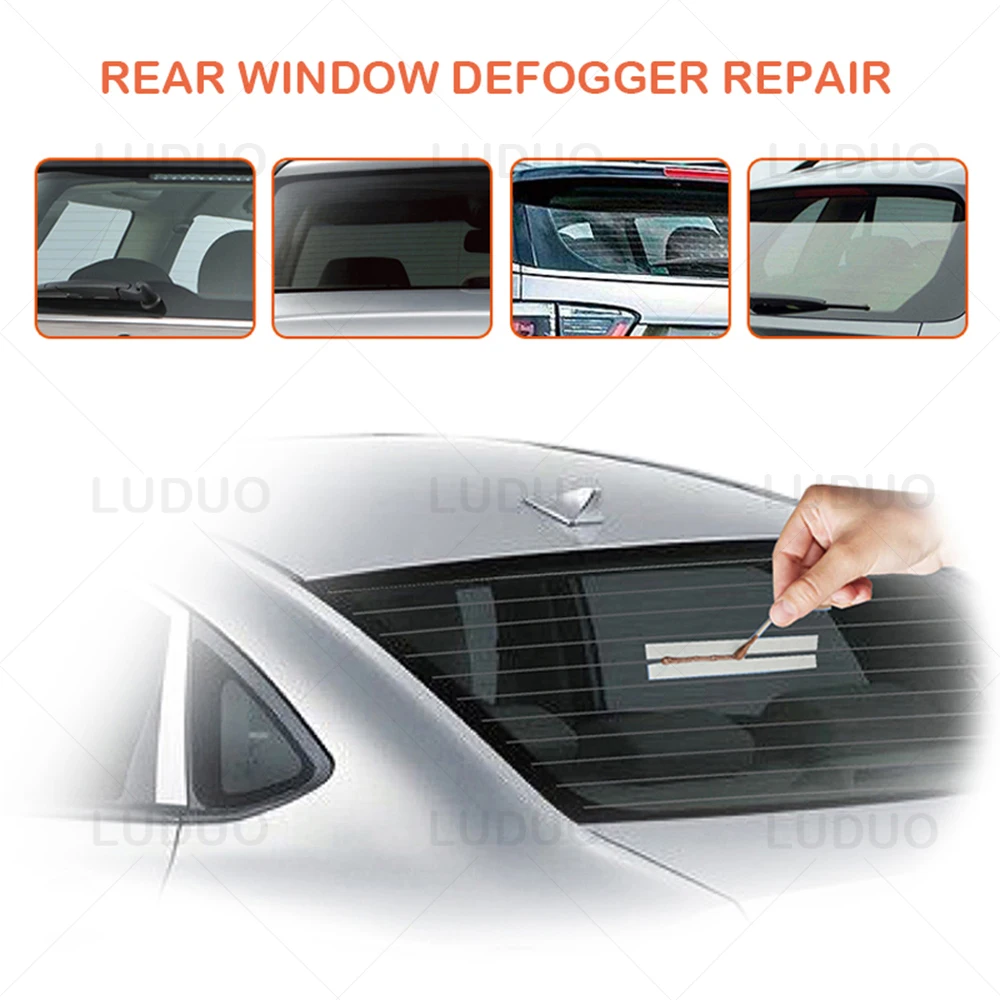 Car Rear Window Defogger Repair Kit DIY Quick Repair Scratched Broken Defroster Heater Grid Lines High-quality