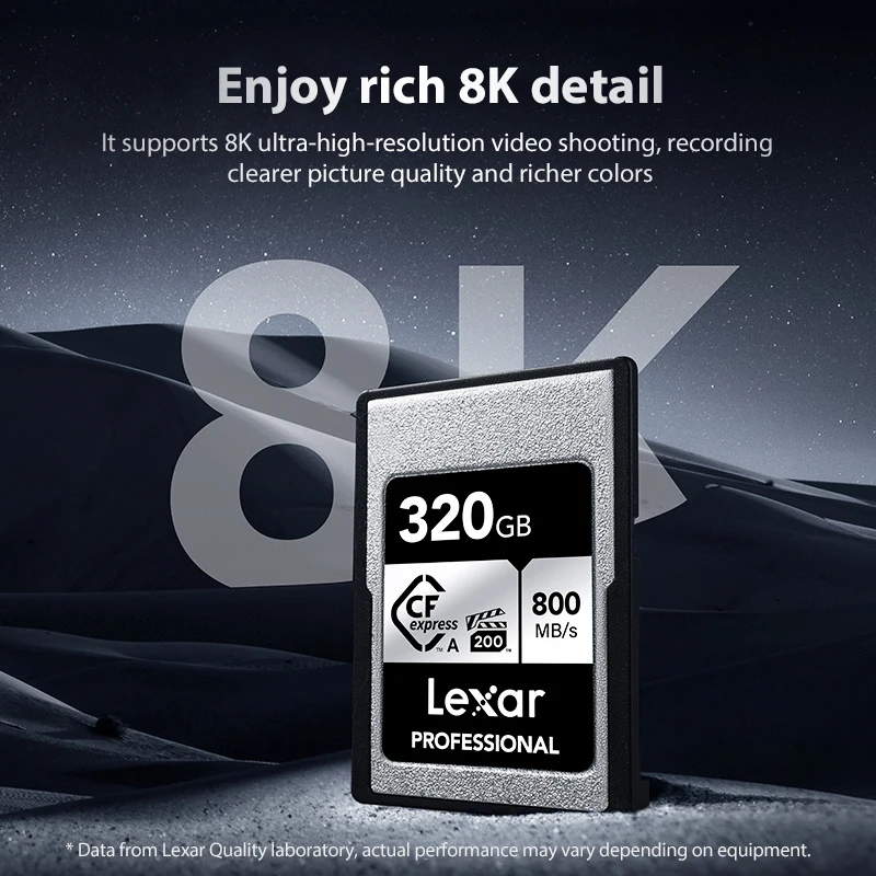 Профессиональная карта Lexar CFexpress Type-A, 800 Мб/с, 160 Гб, 320 ГБ, карта КФА, VPG 200, совместимая Sony A7M4 FX30 оригинальная видеокарта CF
