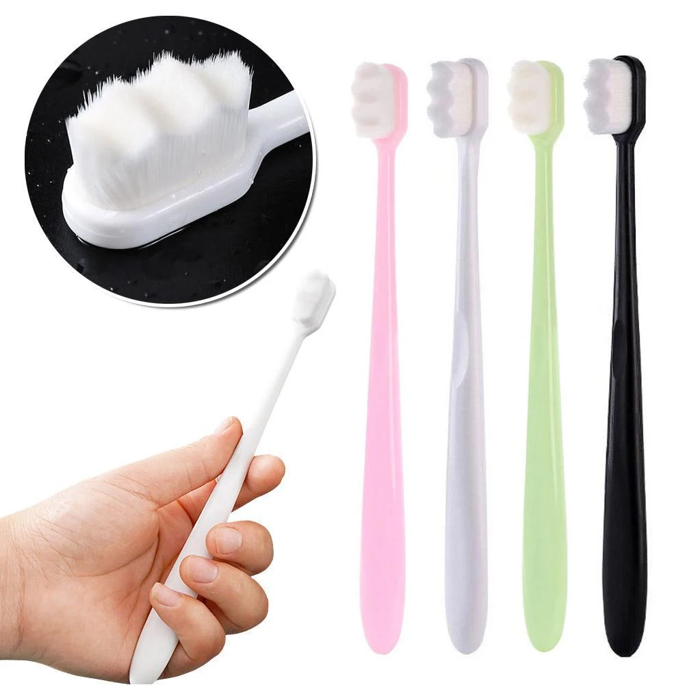 Adult Toothbrush Ultra Soft-Bristled Toothbrush Extra Toothbrushes Nano Toothbrush For Sensitive Gums Sensitive Teeth For Travel