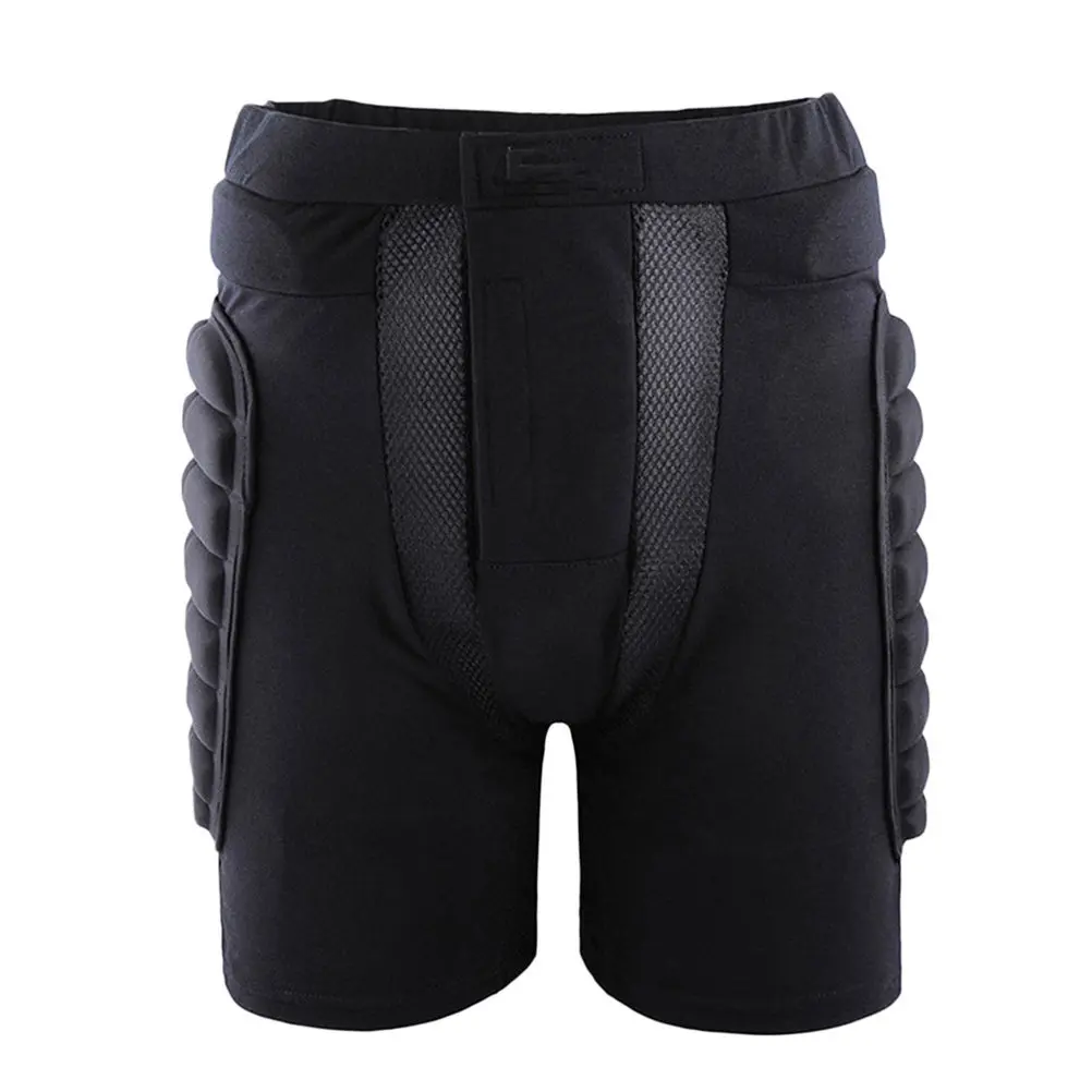 Ski Snowboard Protective Pants Black Thick Padded Breathable Impact Gear for Skating Hockey Riding XS
