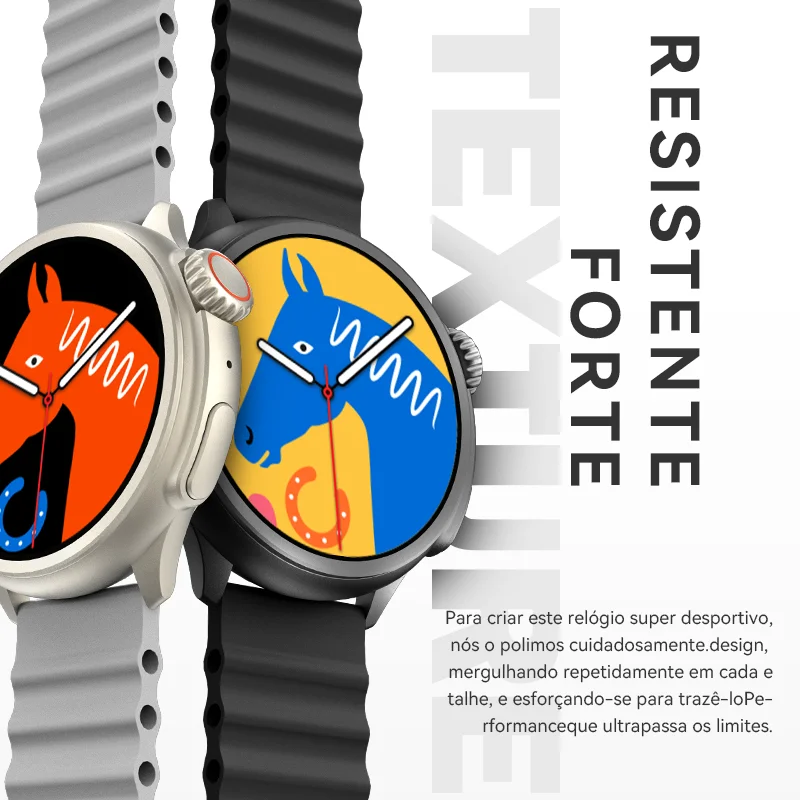 Montre intelligente ronde HW3 Ultra Max pour homme, écran HD 1.52 ", appels Bluetooth, affichage des informations, fond d'écran personnalisé, fonction NDavid