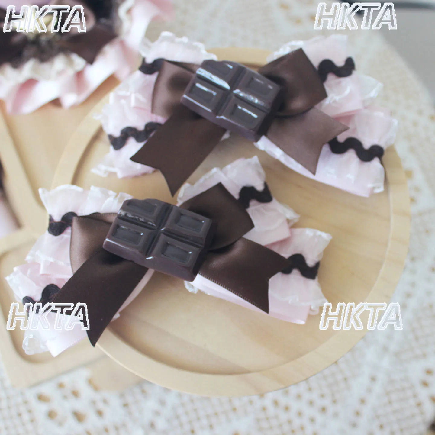 Original Lolita Small Hair Clip Kawaii Aesthetic Cake Top Hat Chocolate Hairband Hair Accessories Pair Clip Cosplay Accessories