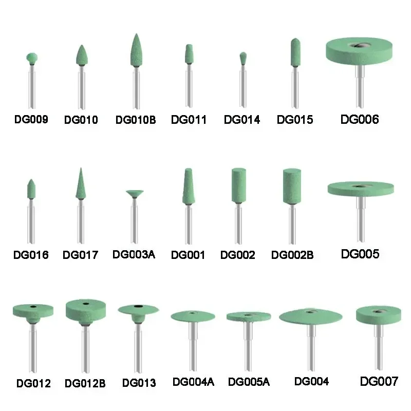 Cabeça De Moagem De Diamante De Cerâmica, polidor Odontológico, ferramentas De Pedra De Laboratório