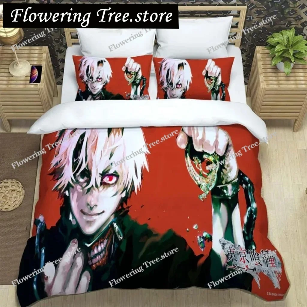 

Japanese Fashion Anime Digital Printing Polyester Bedding Set For Boys And Girls, Youth Bedding Set, Couple Gift