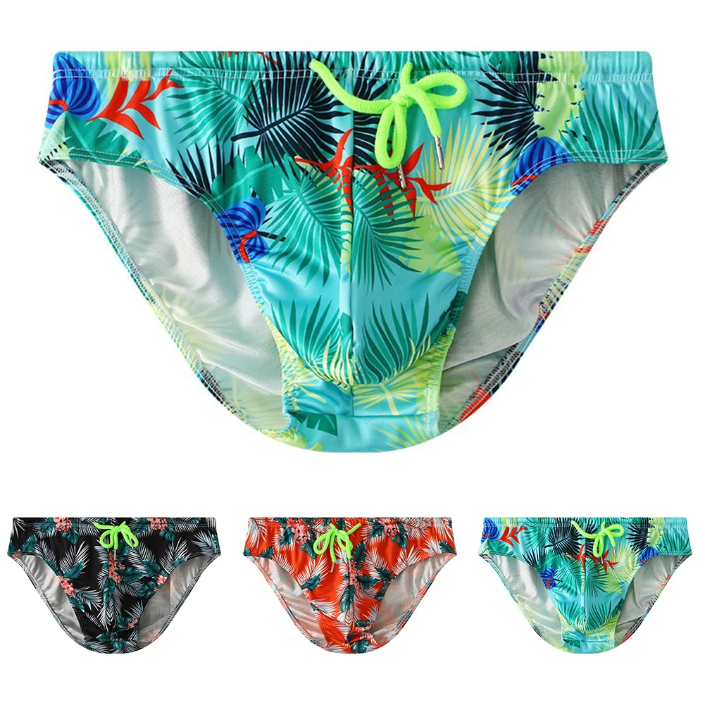 Men\'s Swimming Sexy Bikini Swimsuit Beach Underwear Short Surfing Trunks Man Bathing Briefs Breathable Stretch Underpants