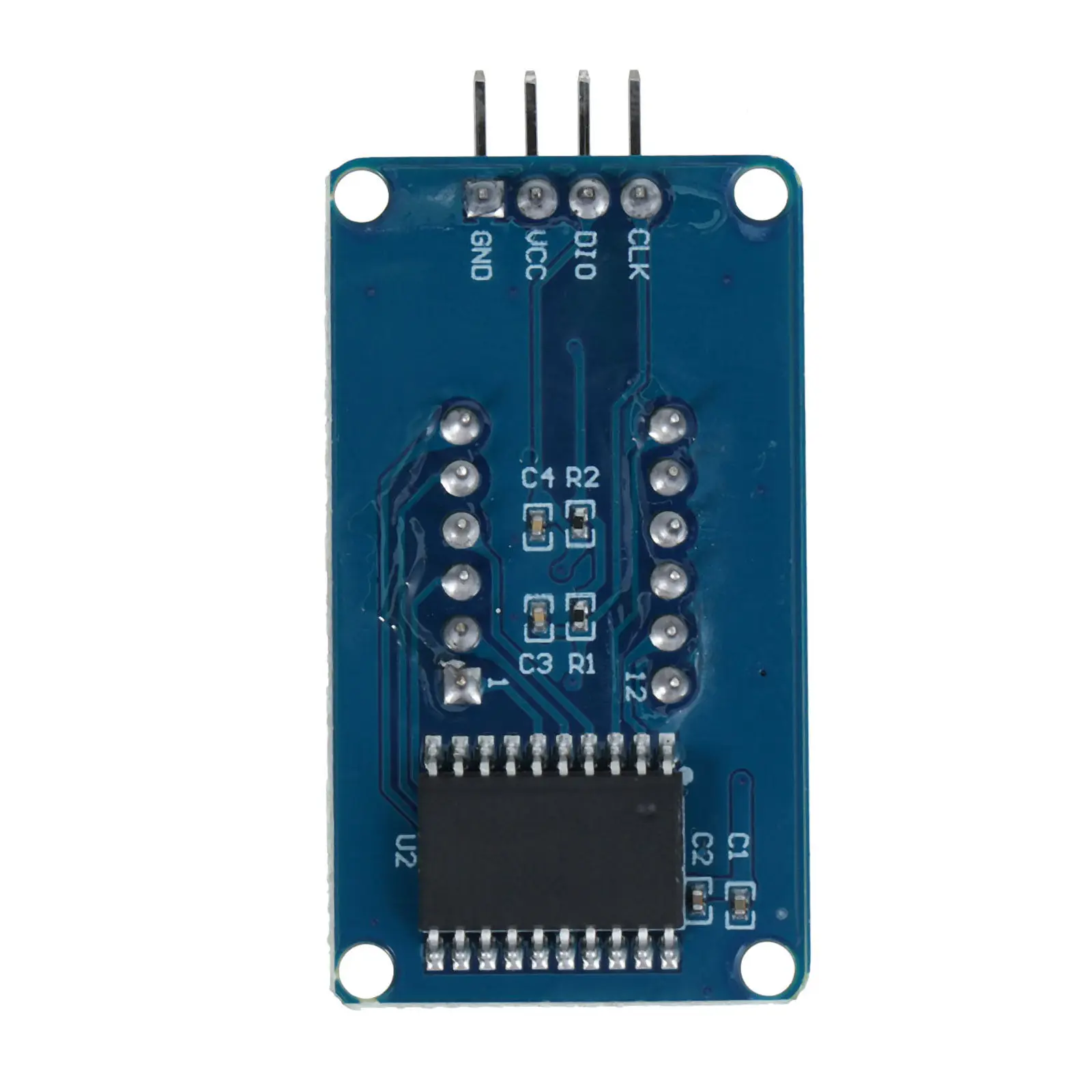 1Pcs 4-Bit Red Anode Digital Tube Display Module with 4 Mounting Holes Level Control for 5V 3.3V Tube Driver Board Digital