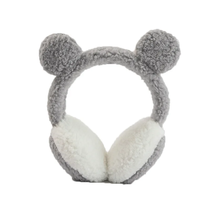 Ear Warmers for Cute Female Students, Winter Ear Protectors, Plush Children's Ear Bags, Extendable