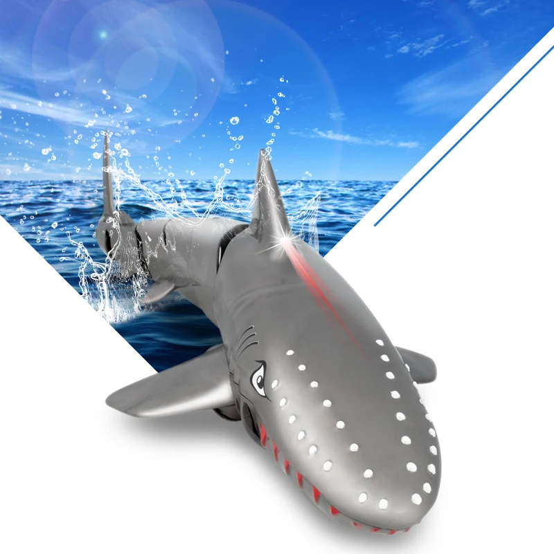 2.4G Remote Control Shark Toys Children Pool Beach Swim Bath Toys For Kids Outdoor RC Simulation Electronic Submarine Shark Boy