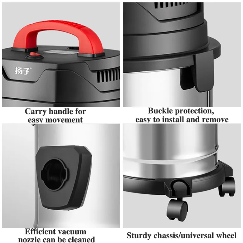 Home Small Vacuum Cleaner Multi-Function Big Suction Dust Collector Dry Blowing Super Power Strong Handheld Wet/dry Vacuum Clean