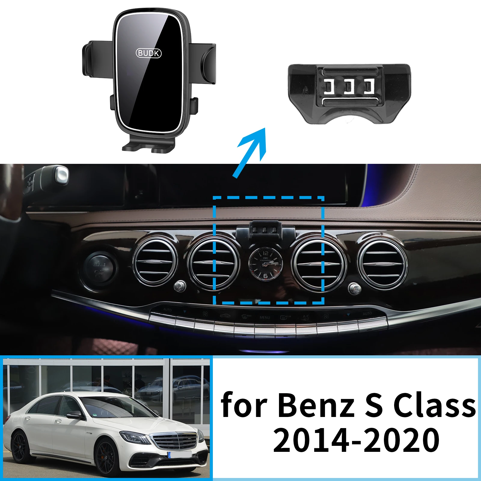 

Car Mobile Phone Holder for Benz S Class W222 2014~2020 Navigation Stand Auto Accessories GPS Bracket