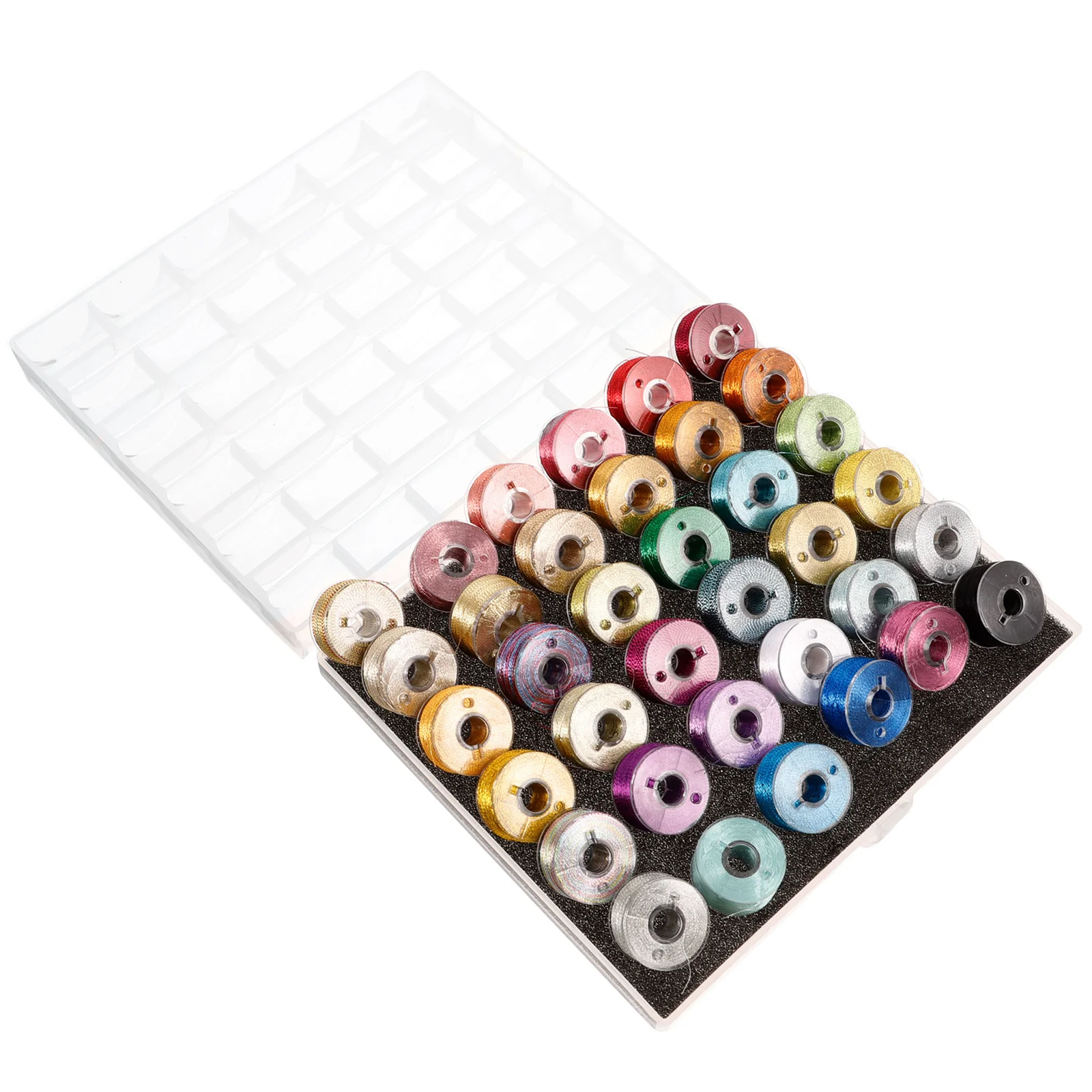 

1Set DIY Embroidery Thread Set Metallic Colorful Threads for Handcraft Sewing Machine Craft Work Class Home Relaxation Art