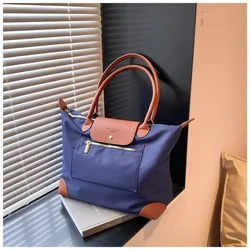 High Capacity Color Matching Oxford Shoulder Bags Zipper Sewing Simple Hand Bags 2024 Hot Sale Bags for Women Bolsas Femininas