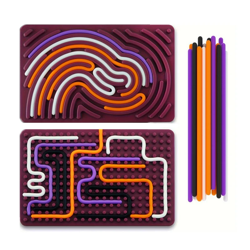 Kleurcognitie Zintuiglijke activiteit Bal Montessori Speelgoed Ontspannend Stress Gekleurde siliconen staaf Motorische vaardigheden Reizen Speelgoed Cadeau Kind Jongen