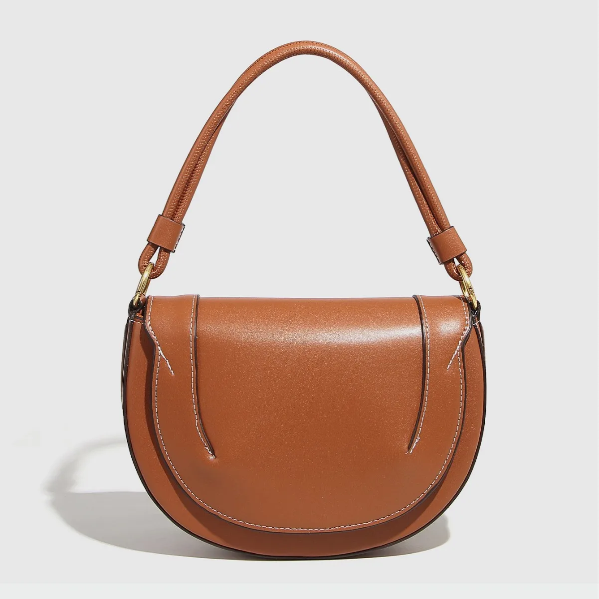 

Fashion Saddle Women Handbags Designer Burgundy Flap Shoulder Bag Luxury Pu Leather Crossbody Bag Small Female Purses 2025