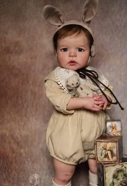 DLS 25インチ リボーンドールキット サンディ 幼児キット 未完成 DIY ドールパーツ 布製ボディ付き