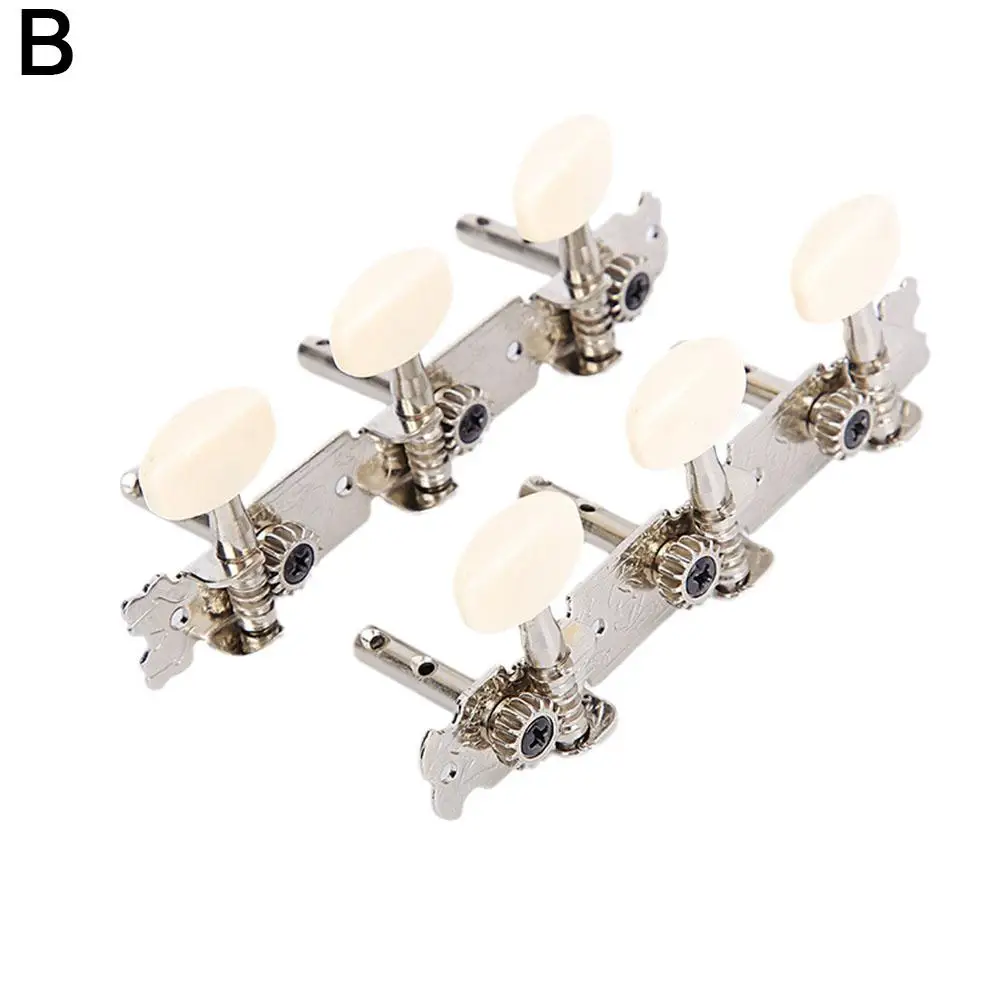 สายกีตาร์ปรับจูน6ชิ้นกุญแจสายหัวเครื่องจักรเครื่องดนตรีปุ่มปรับกีตาร์อุปกรณ์ดนตรีคลาสสิก U9L3