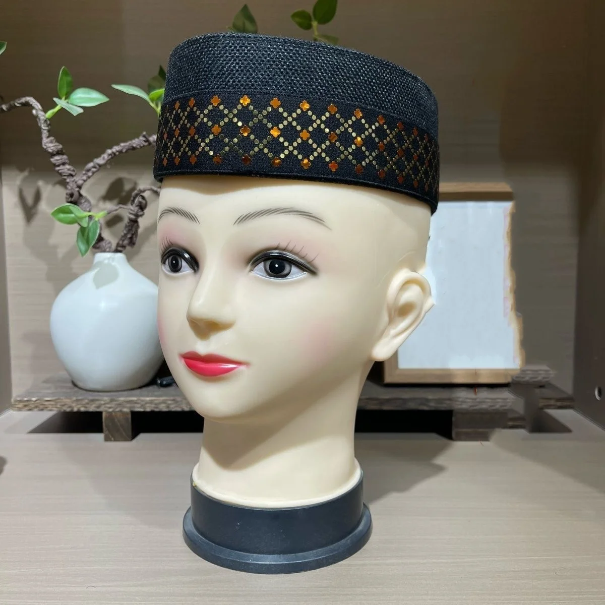 Bonés muçulmanos para roupas masculinas produtos fiscais turquia frete grátis oração chapéu de barco malaio kippa islâmico kufi topi preto 03440