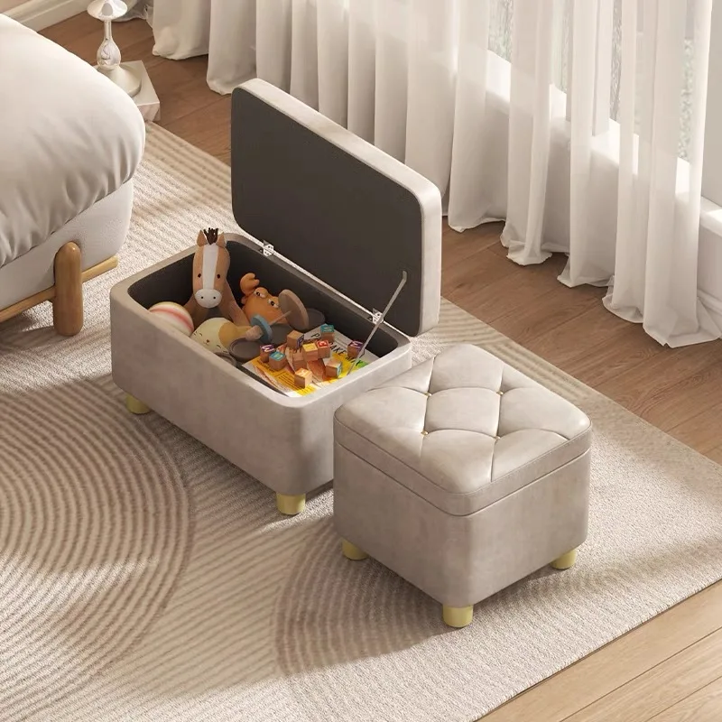 

Табурет для хранения обуви и переобувания - скамья для прихожей 2-в-1 с сиденьем и скрытым отделением, компактный табурет для коридора в малогабаритных помещениях