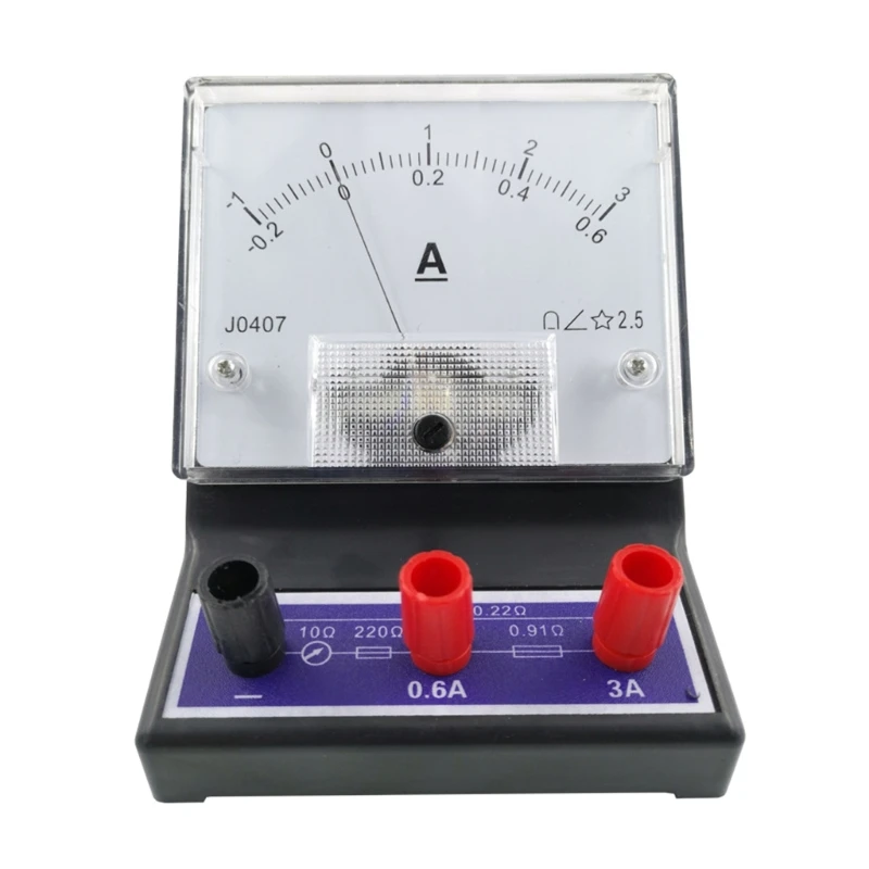 Galvanometer  Analog Dial Panel Analog Ampere Meter for Students Labs School Class Measuring Instrument Ampere Sensor