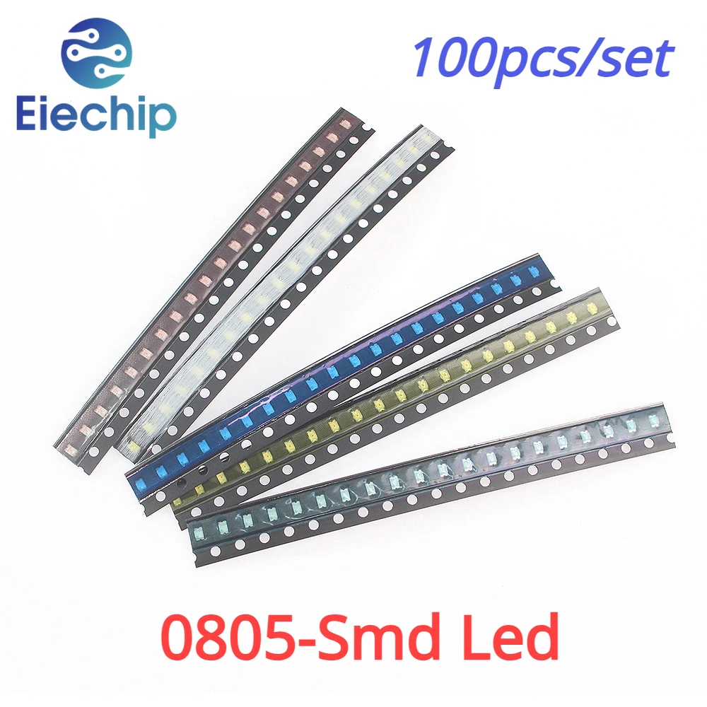 100PCS 0805 Smd Led Light Emitting Diodes Led's DIY Surface Mount Chip Kit Super Bright Lighting Bulb Lamp Smd Diy Electronic