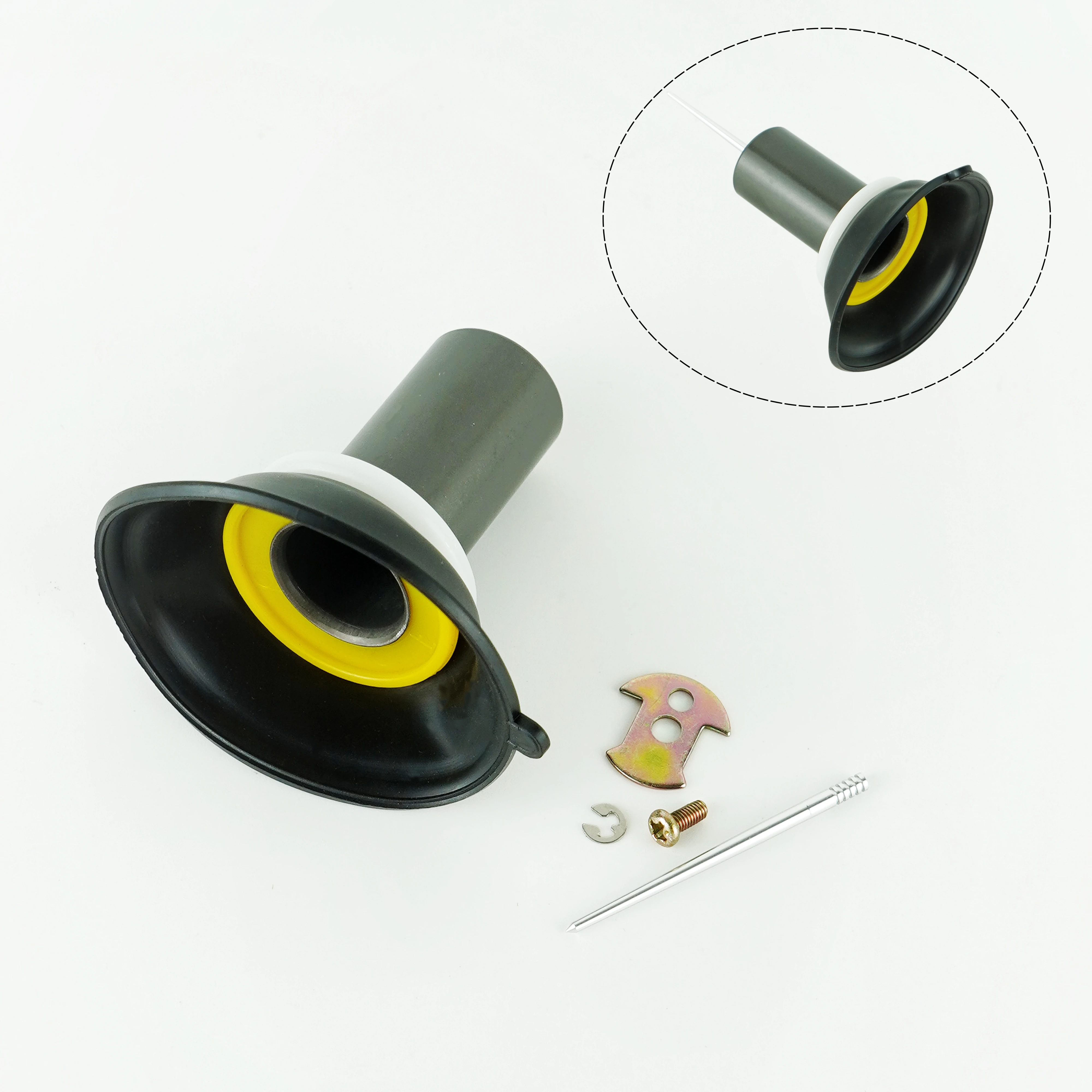 

1set Carburetor repair kit diaphragm for motorcycle with slide and needle for GY6 125CC PD24J