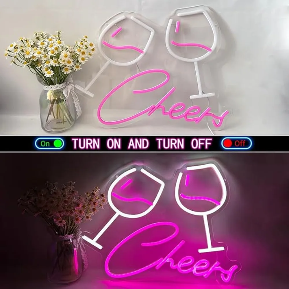 Cheers Neon Sign Enhances Bar Cart Essentials With Cheerful Vibes And Stunning Decorative Appeal